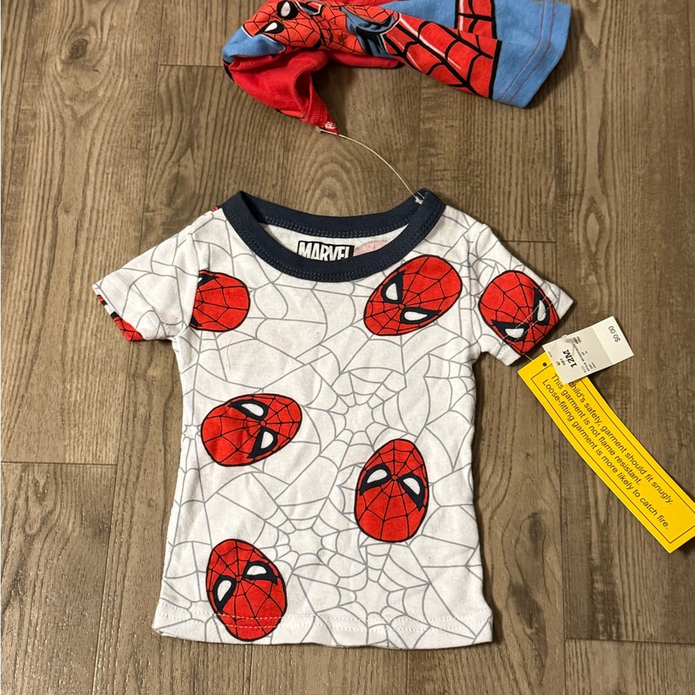 Marvel Baby Shirt with Red and Blue Highlights